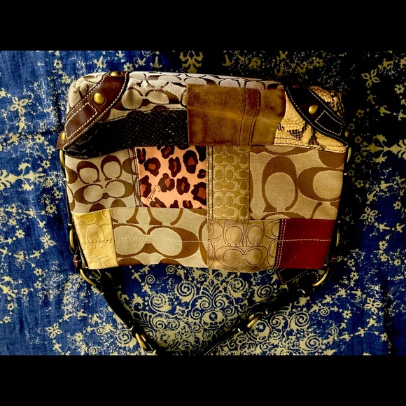 Coach Handbags - Coach Patchwork Shoulder Bag GUC